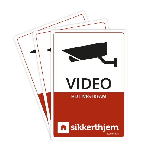 Klistermærker præventive VIDEO pakke a 3 stk