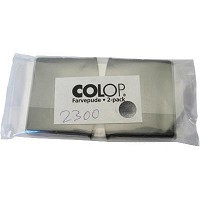 COLOP 6/2300 stempelpude med sort farve i 2-pak
