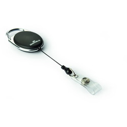 Durable Style yoyoholder med plastkrog i sort
