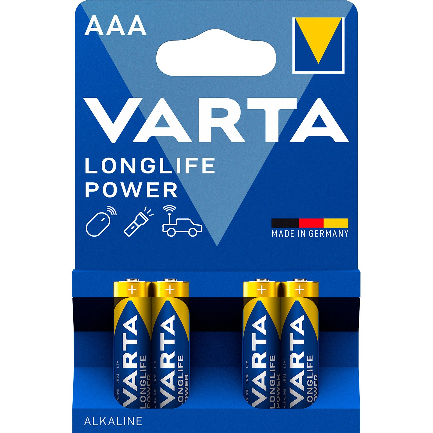 VARTA LONGLIFE Power AAA-batterier LR03 4 stk