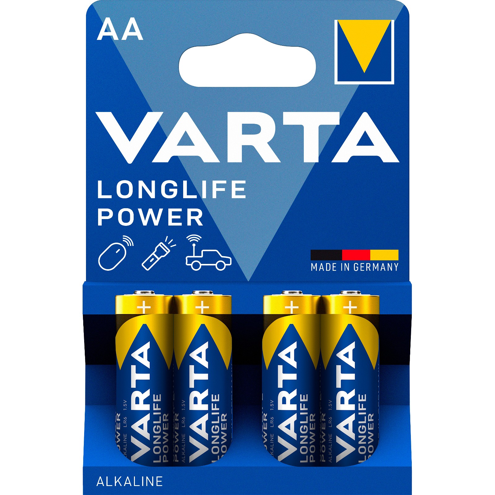 VARTA LONGLIFE Power AA-batterier LR6 4 stk