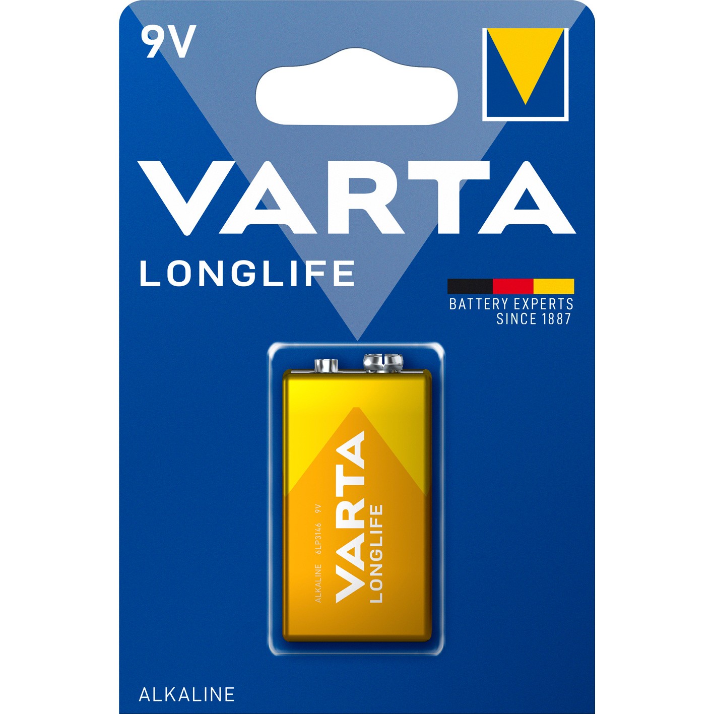 Batteri VARTA Longlife 9V Blisterpak 1 stk. - Daarbak Redoffice A/S