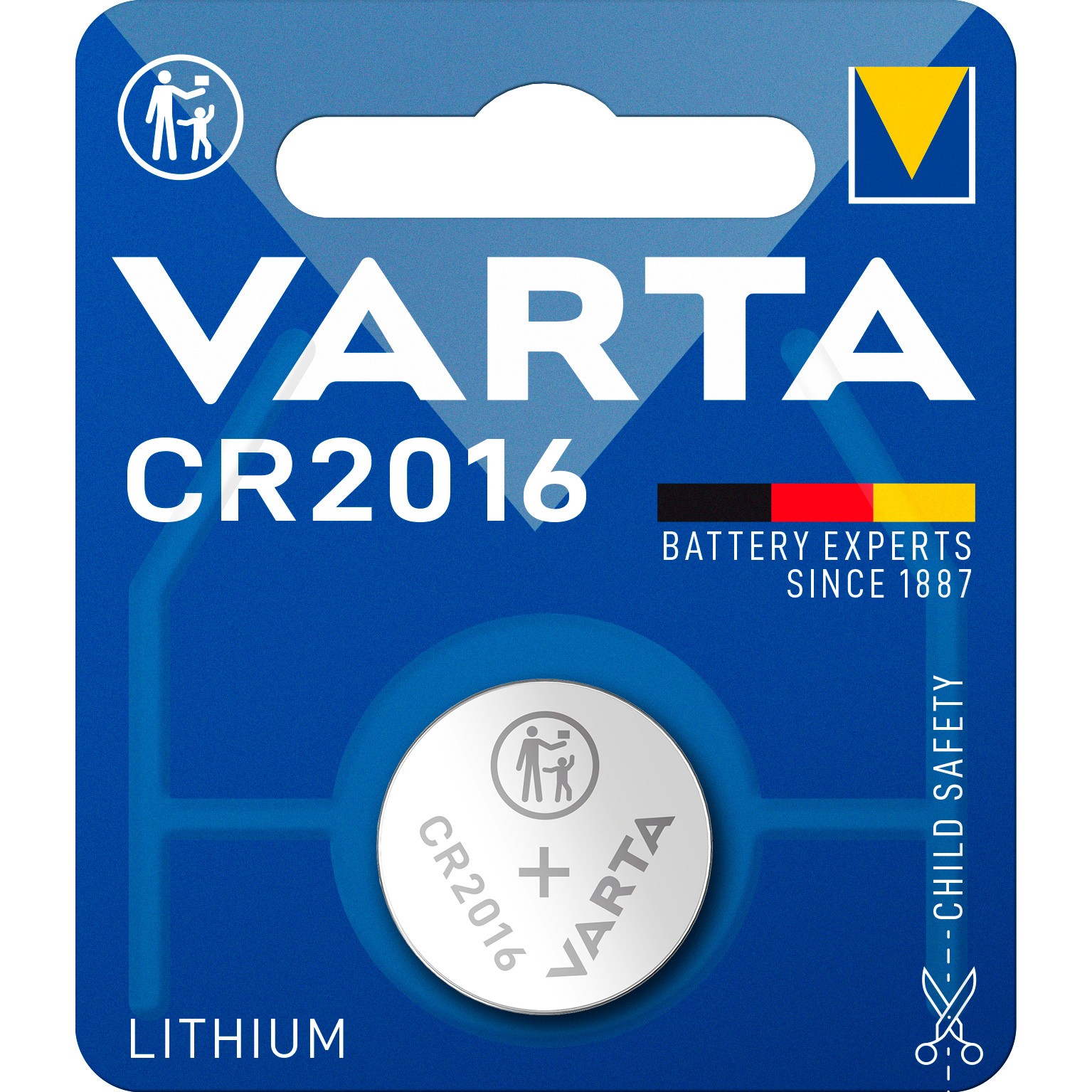 VARTA knapcellebatteri CR2016 1 stk