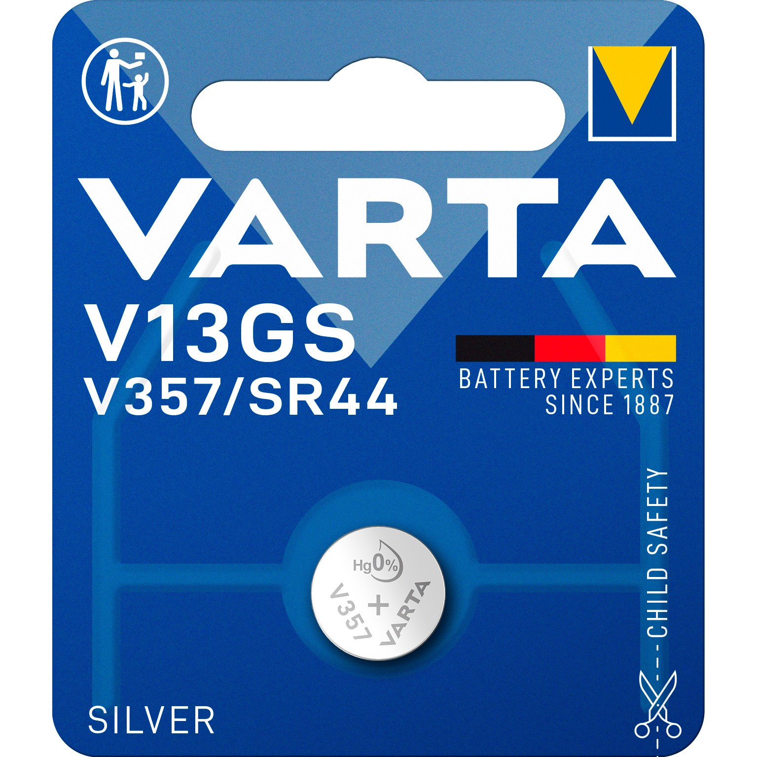 VARTA knapcellebatteri V13GS/V357/SR44 1 stk