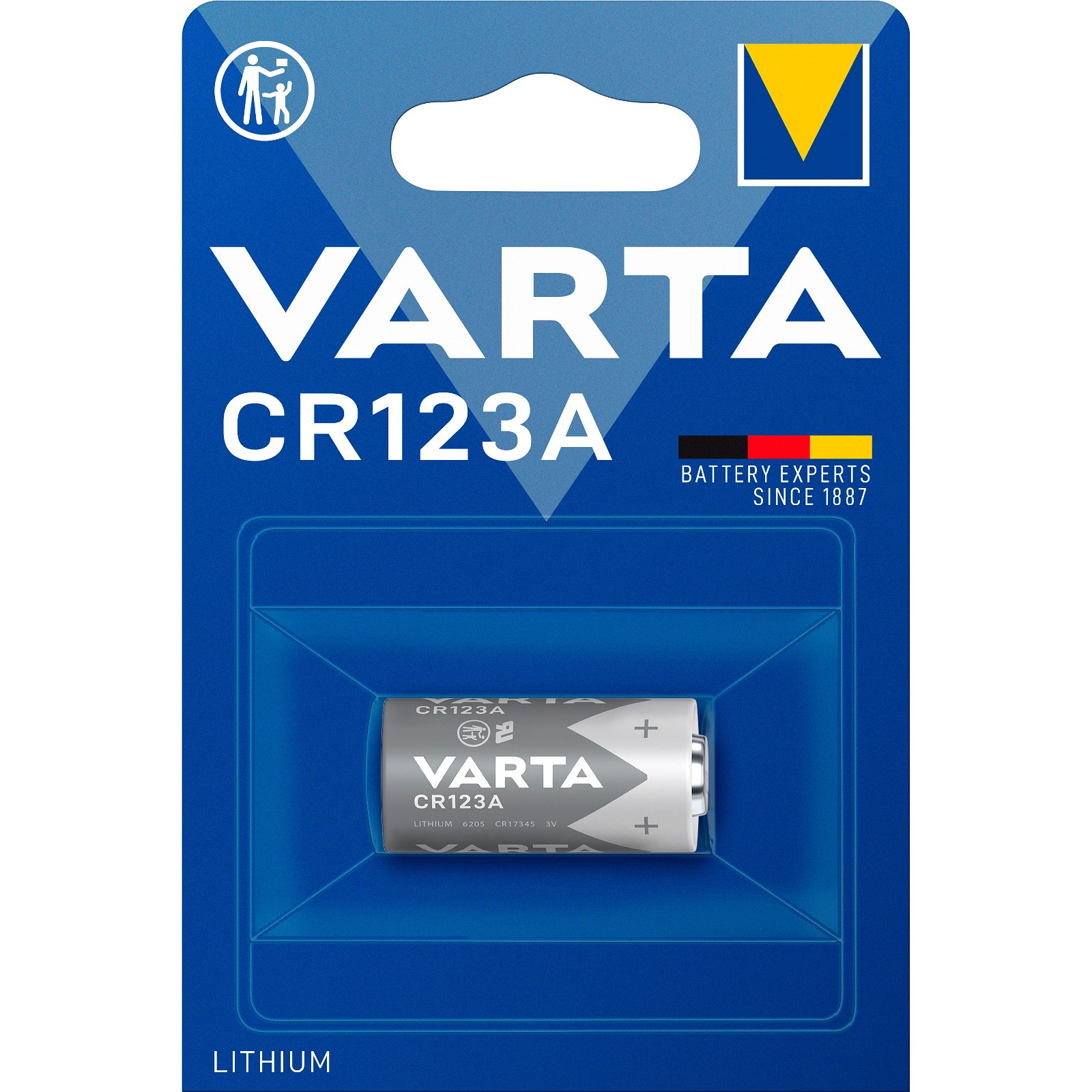 VARTA batteri CR123A 1 stk