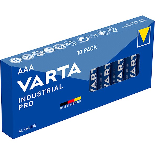 VARTA INDUSTRIAL AAA-batterier LR03 10 stk