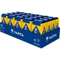 VARTA INDUSTRIAL 9V-batterier 6LR61 20 stk