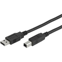 Vivanco USB-A-B kabel 1,8m sort