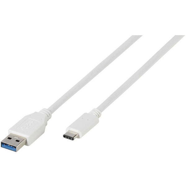 Vivanco USB C-A kabel 1 m hvid