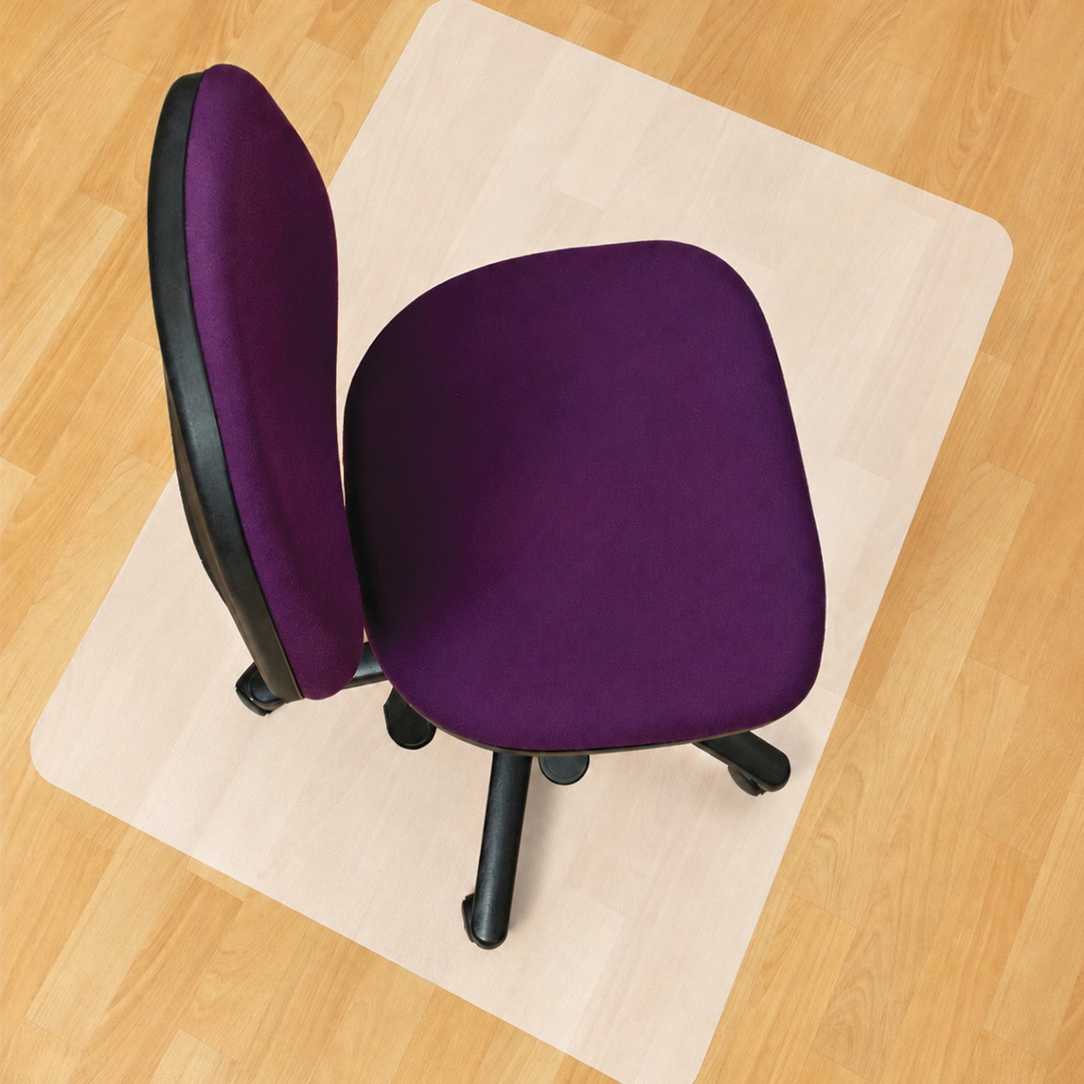 Floortex antistatisk stoleunderlag u/pigge 116x150cm hvid