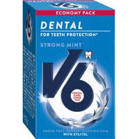 V6 Dental Strong Mint tyggegummi 72g