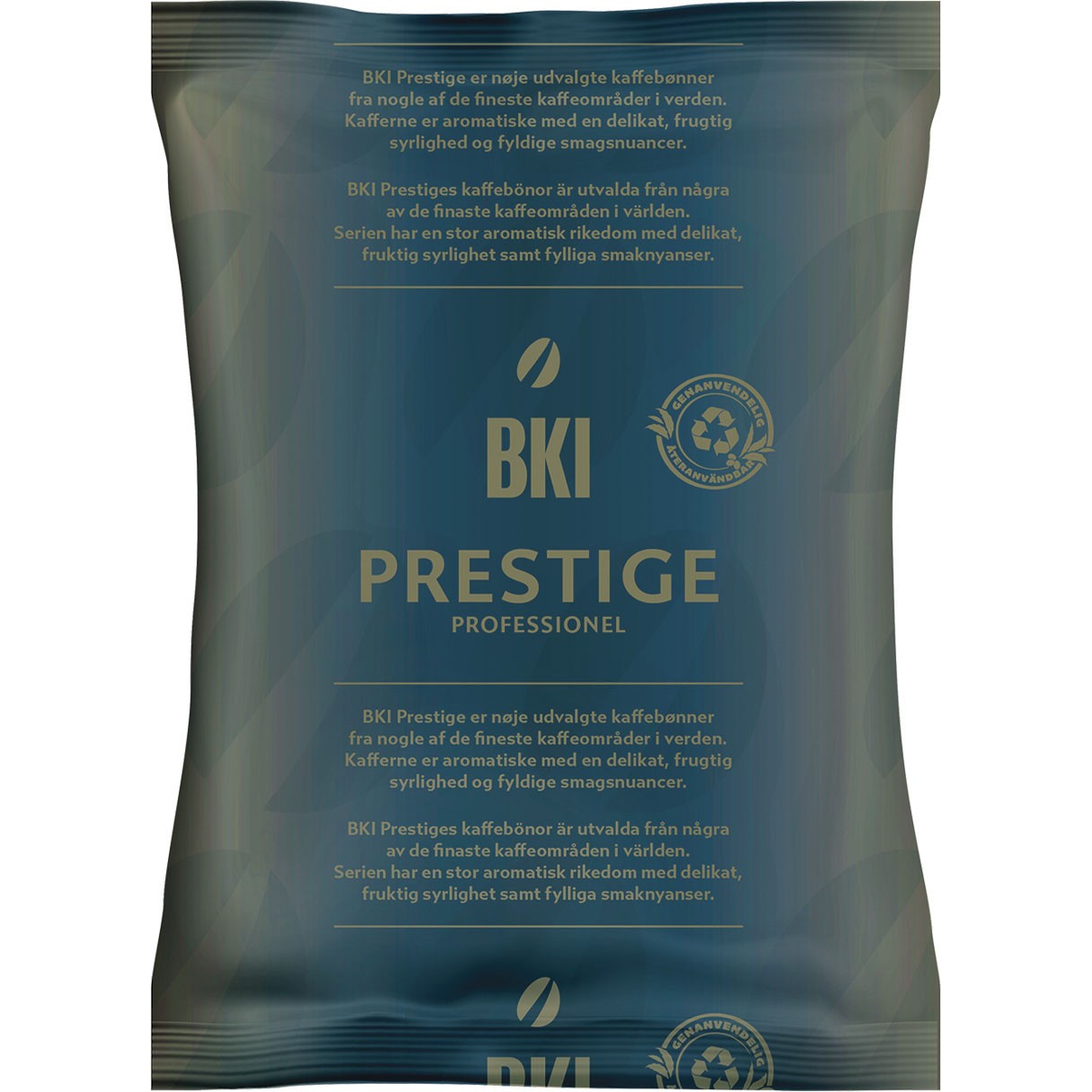 BKI Prestige formalet kaffe 65g 100 stk