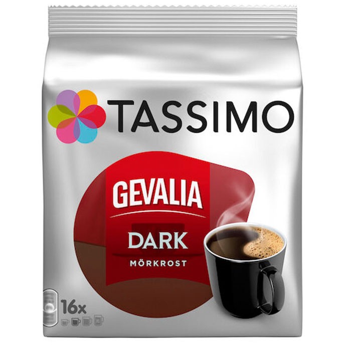Gevalia Dark Tassimo kaffekapsler 16 stk