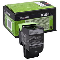 Lexmark 80C2SK0 Sort Lasertoner, 2.500 sider