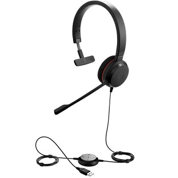 Jabra Evolve 20SE MS Mono headset sort