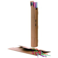 Bølgepap-tube 715x105x105mm brun