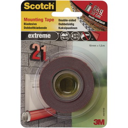Scotch monteringstape 19mmx1,5m rød
