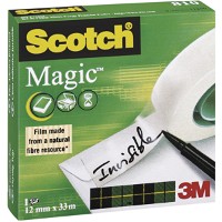 Sctoch Magic 810 tape 12mmx33m hvid