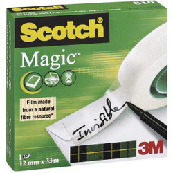 Sctoch Magic 810 tape 12mmx33m hvid