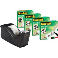Scotch C60 tapedispenser inkl. 4rl tape sort