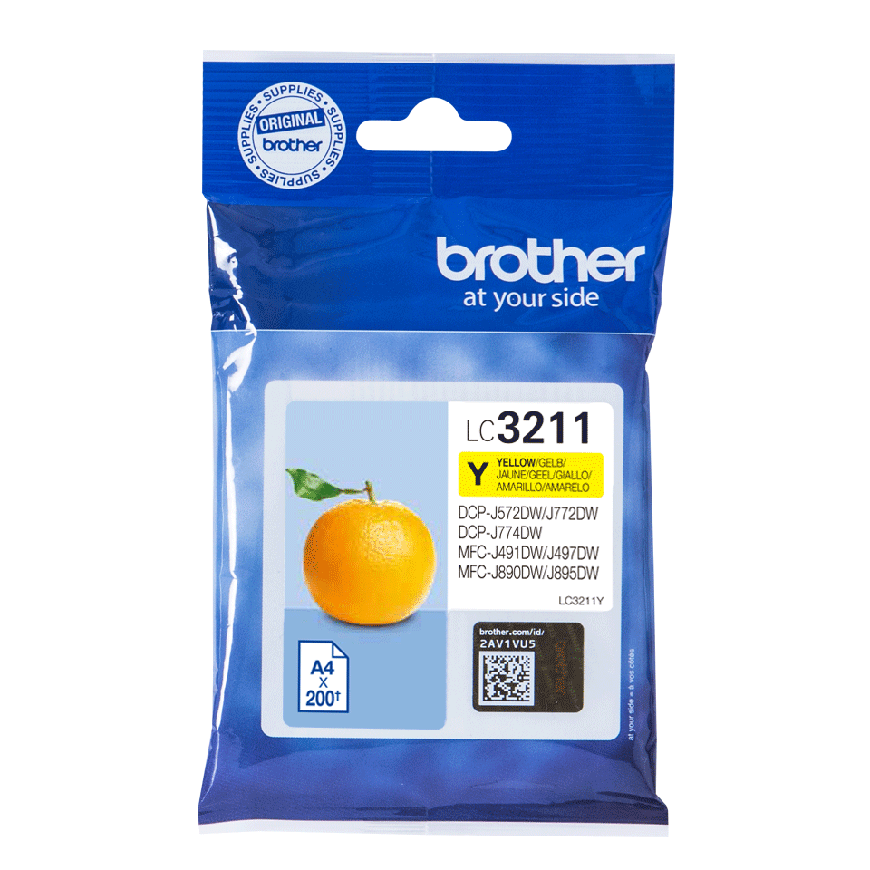 Brother blæk LC3211 yellow