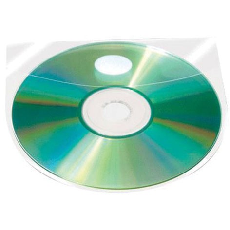 BNT selvklæbende CD-lomme med klap 127x127mm