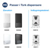 Tork 100585 PeakServe håndklædeark H5 hvid 4920ark