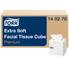 Tork 140278 Extra Soft ansigtsservietter Cube hvid 100stk