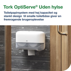 Tork 558040 OptiServe dispenser t/2 ruller T7 hvid