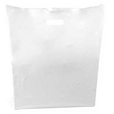 Plastbærepose 45 my 52x55 cm hvid 500 stk