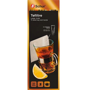 Schur tefiltre lang model 50stk
