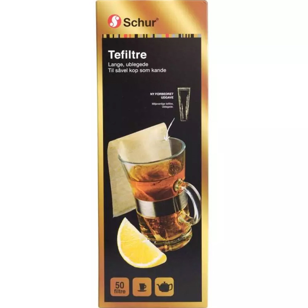 Schur tefiltre lang model ubleget 50stk