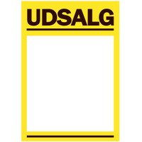 Udsalgsskilt