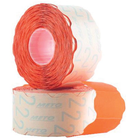 Prisetiketter permanent 32x19mm rød 1000stk