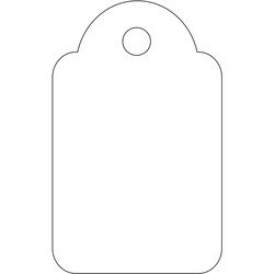 Apli hængemærker 18x29mm hvid 1000stk
