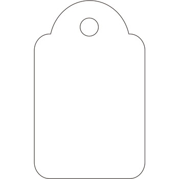 Apli hængemærker 18x29mm hvid 1000stk