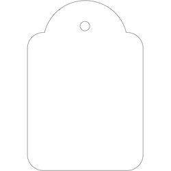 Apli hængemærker 36x53mm 500stk
