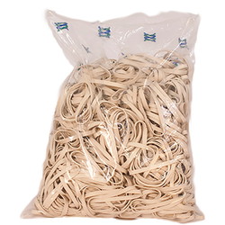 Gummibånd 5x180 mm hvid 1 kg