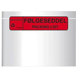 Følgeseddellomme C5 225x165mm 1000stk