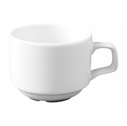 Classic porcelæn kop 20cl hvid 12stk