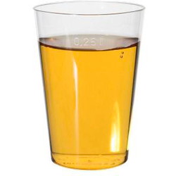 Plastglas 25cl klar 25stk