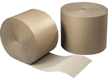 Bølgepap 150cmx70m brun