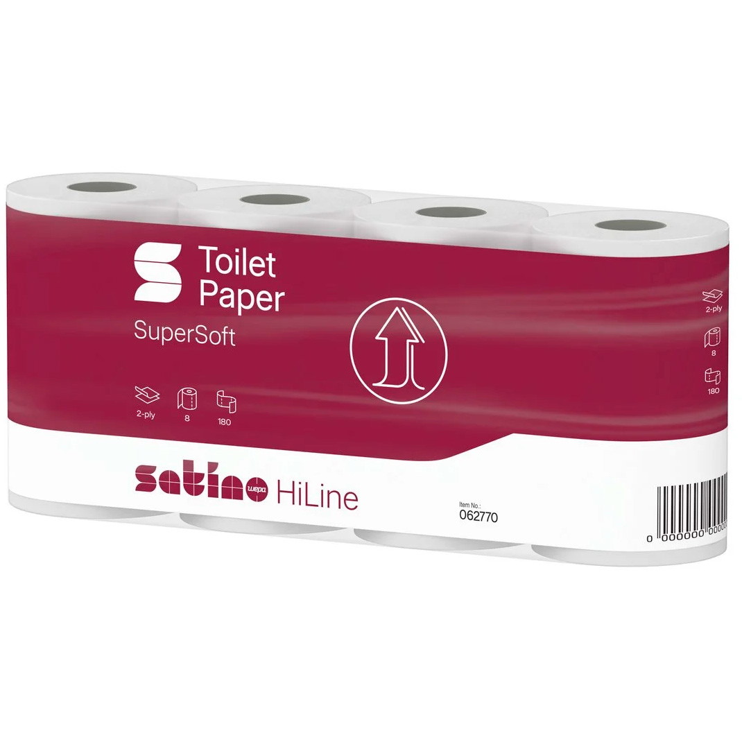 Satino HiLine toiletpapir MT1 2-lags 9,4cmx19,8m 64rl