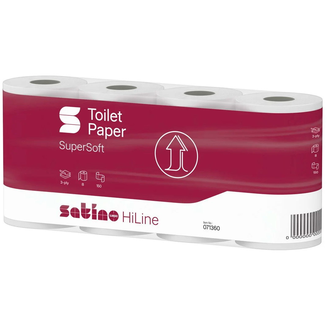 Satino HiLine toiletpapir MT1 3-lags 9,4cmx18m 64rl