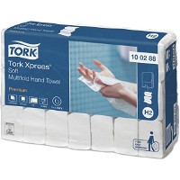 Tork 100288 Xpress Soft håndklædeark 2lags H2 hvid