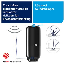 Tork 561608 touch-free dispenser t/skumsæbe S4 sort