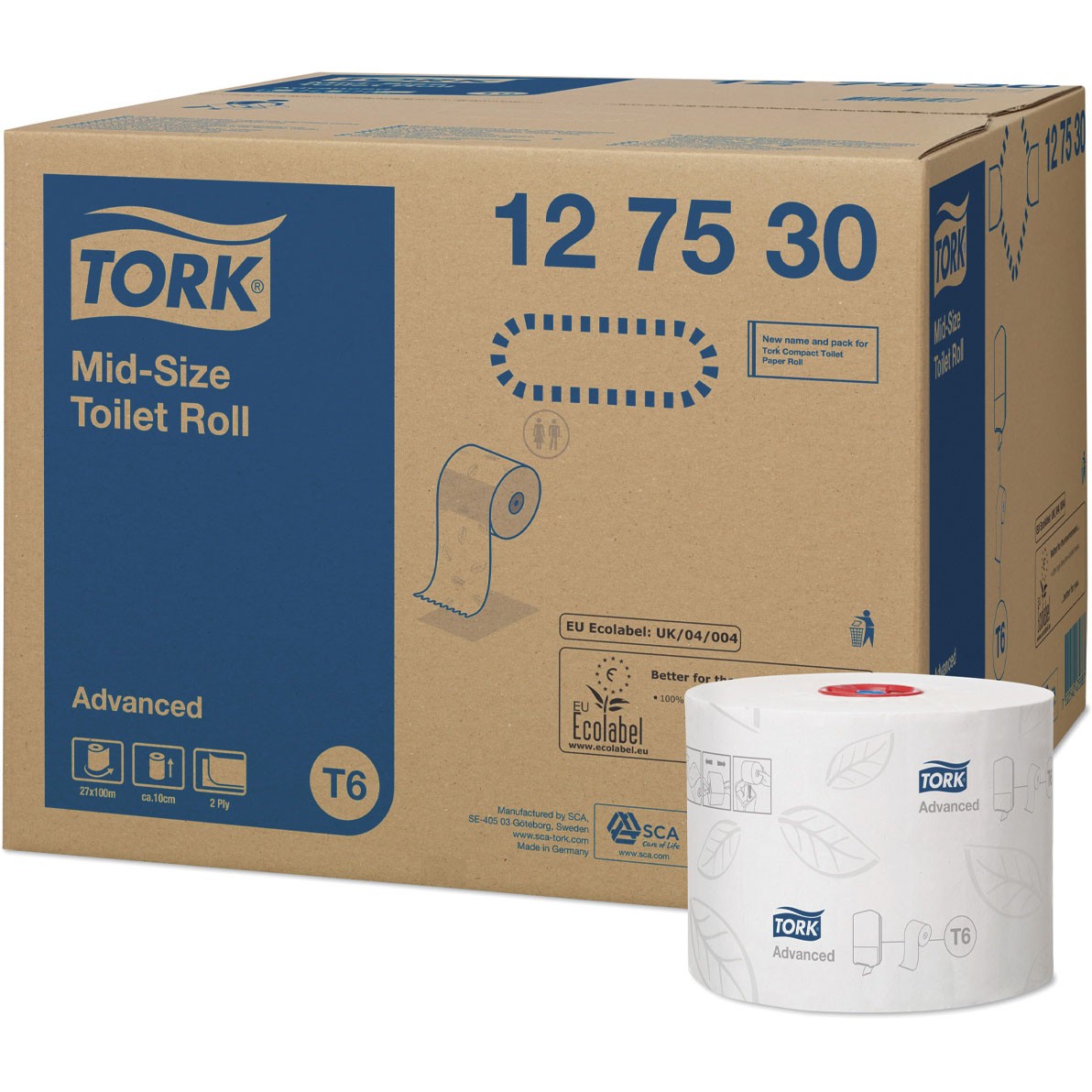 Tork Advanced T6 2lags toiletpapir 27 ruller