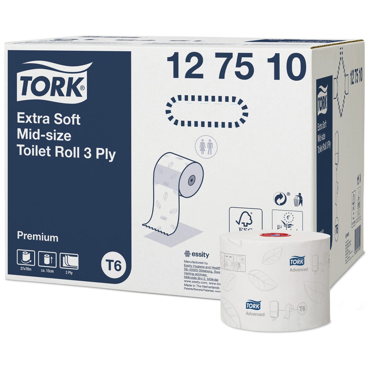 Tork Premium T6 3lags toiletpapir 27 ruller