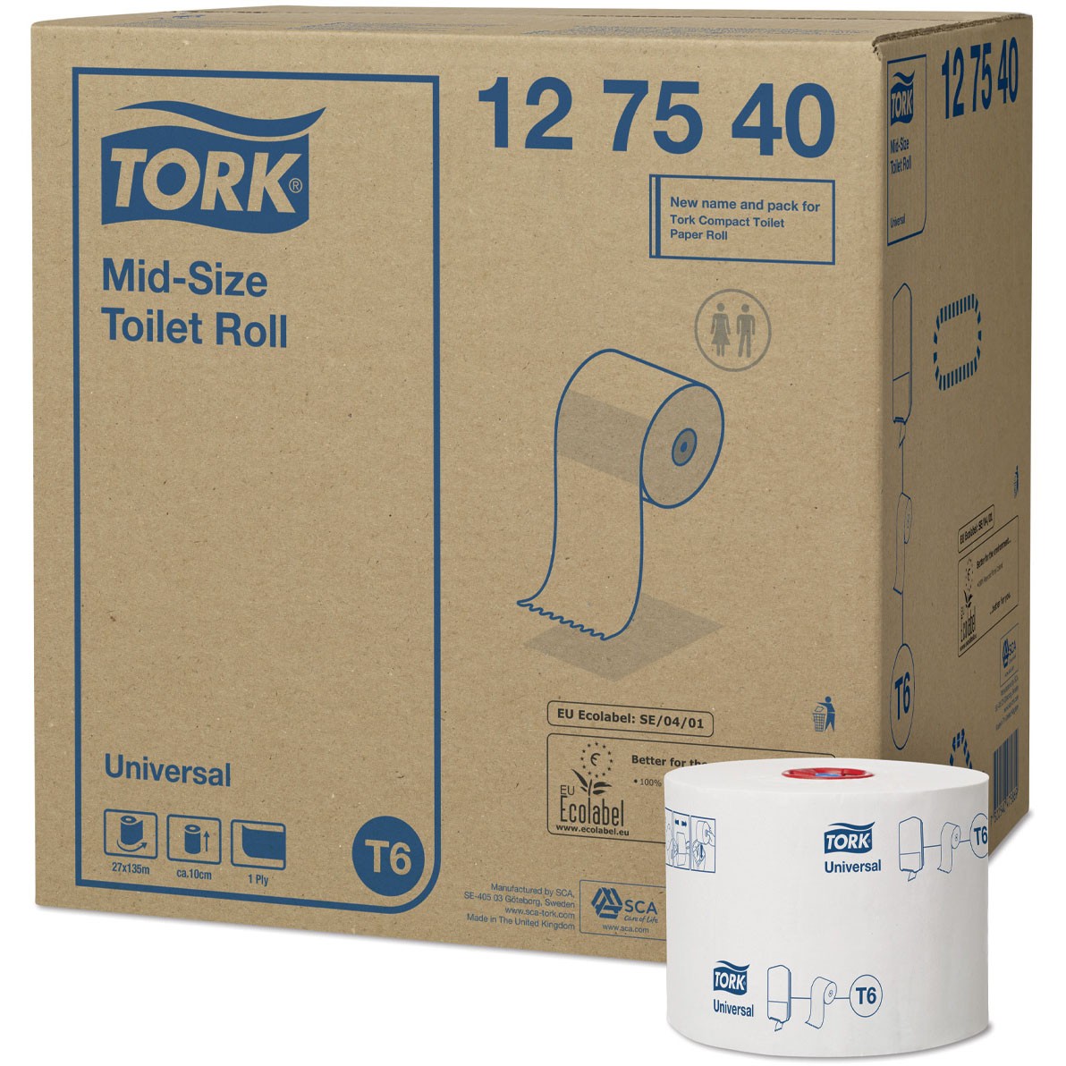 Tork Universal T6 1lags toiletpapir 27 ruller