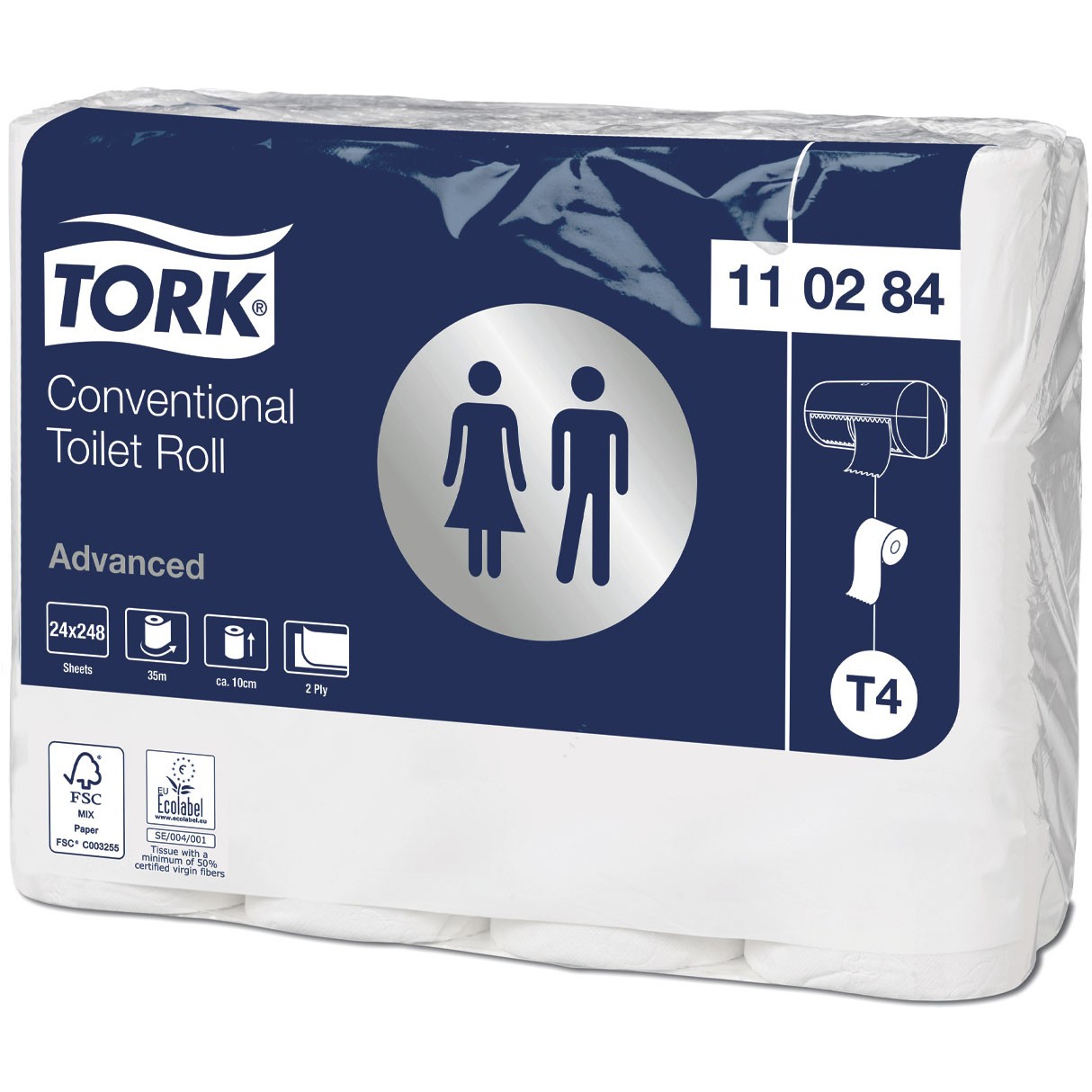 Tork Advanced T4 2lags toiletpapir 24 ruller